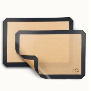 Zulay Kitchen Reusable Silicone Baking Mats Non-Stick